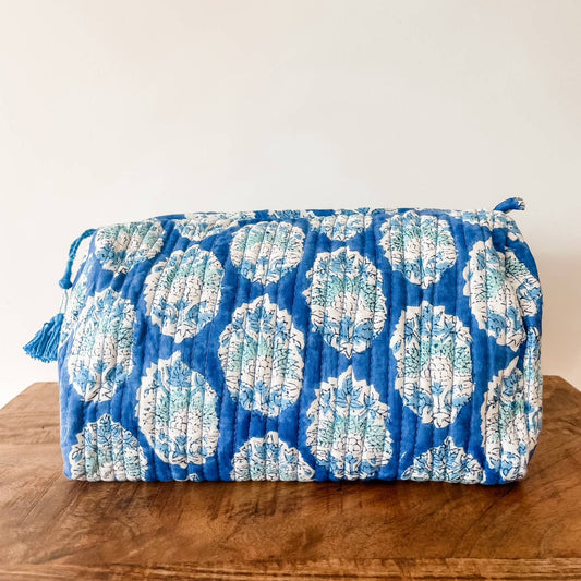 Blue Buta Block Print Pouch