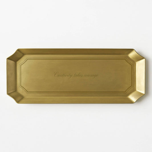 Brass Tray - Creativity takes Courage