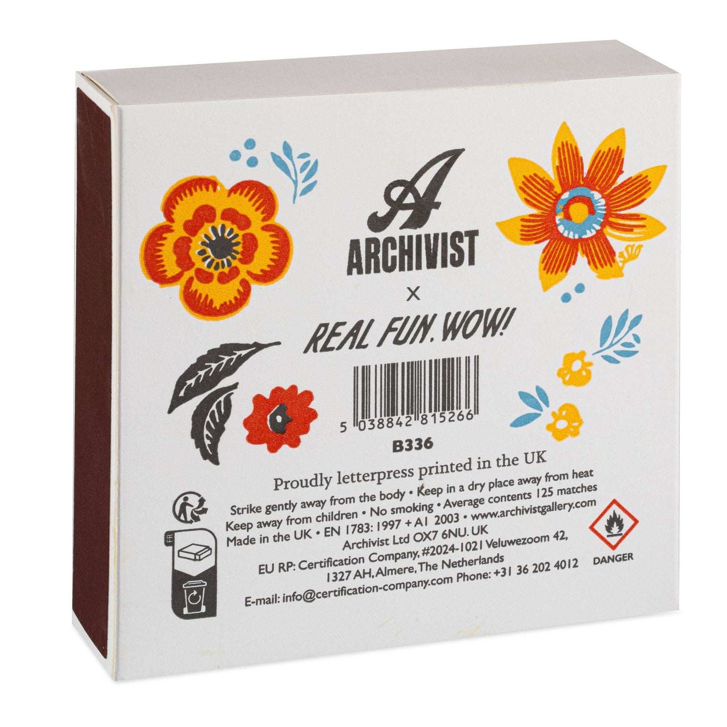 Flowers Safety Matches