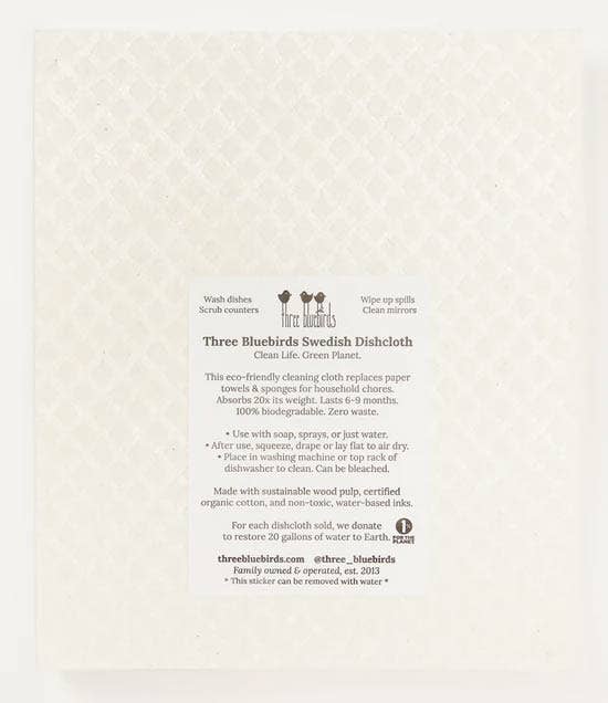 Black Buds Swedish Dishcloth