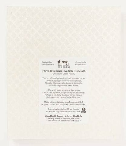 Blue Buds Swedish Dishcloth