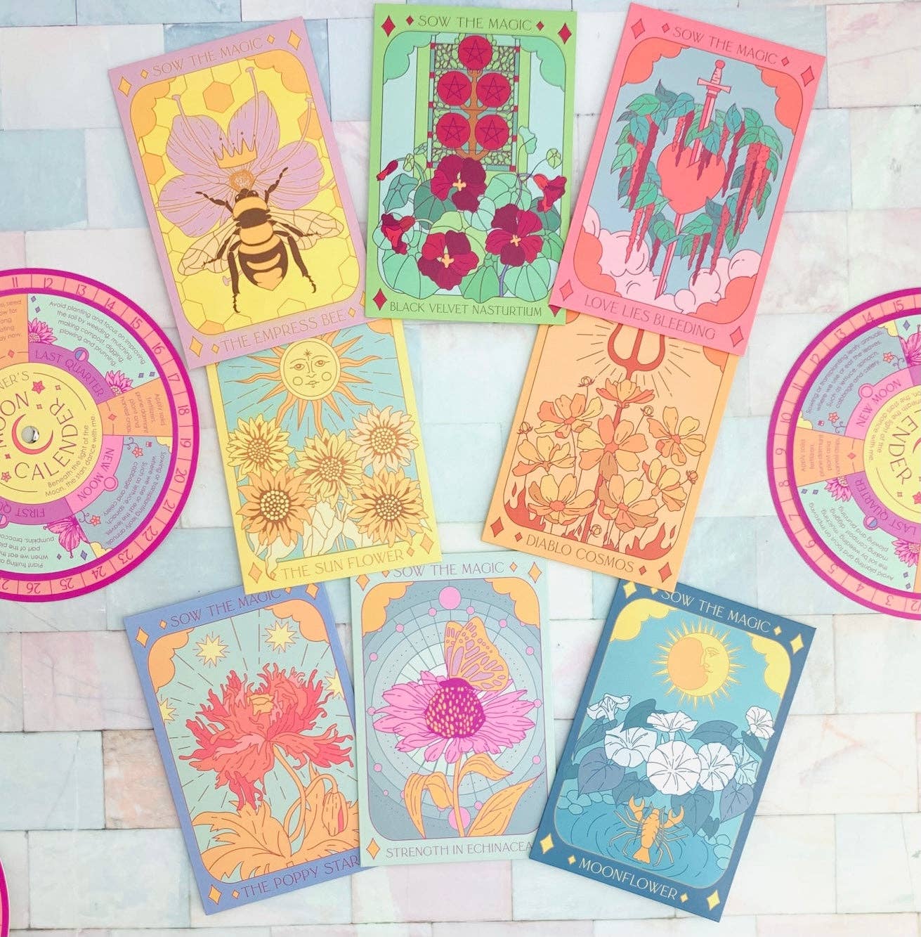 Black Velvet Nasturtium Tarot Seed Packet