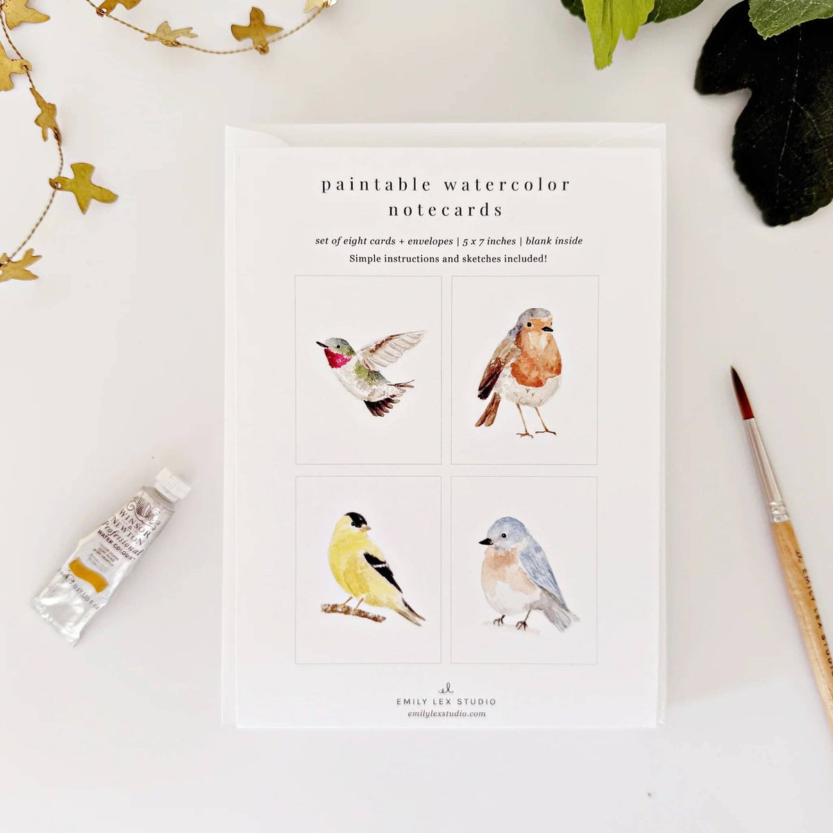 Birds | Watercolor Notecard Set