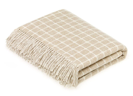 Athens Check Merino Lambswool Blanket (Multiple Colors Available)