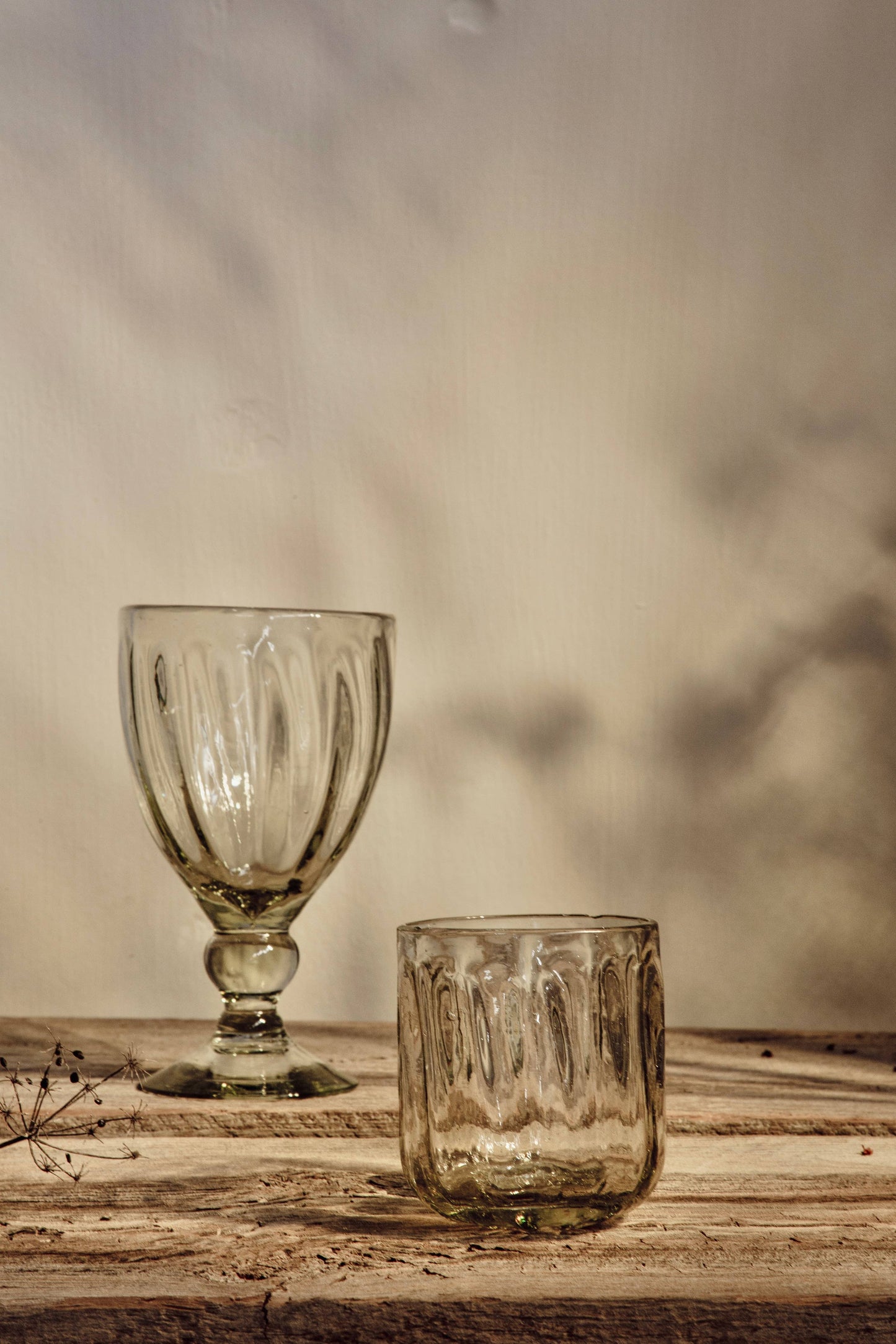 Handblown Fluted Tumbler (Two Sizes Available)