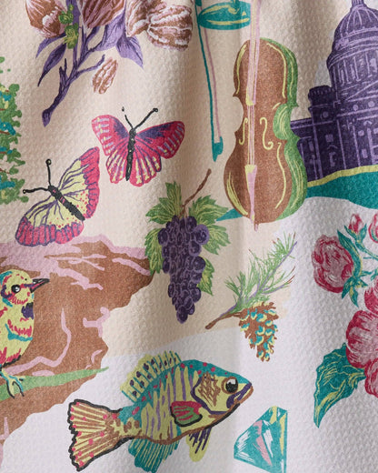 Greetings From Arkansas Tea Towel