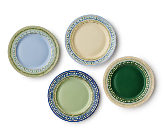 Delphine Porcelain Dessert Plate Set