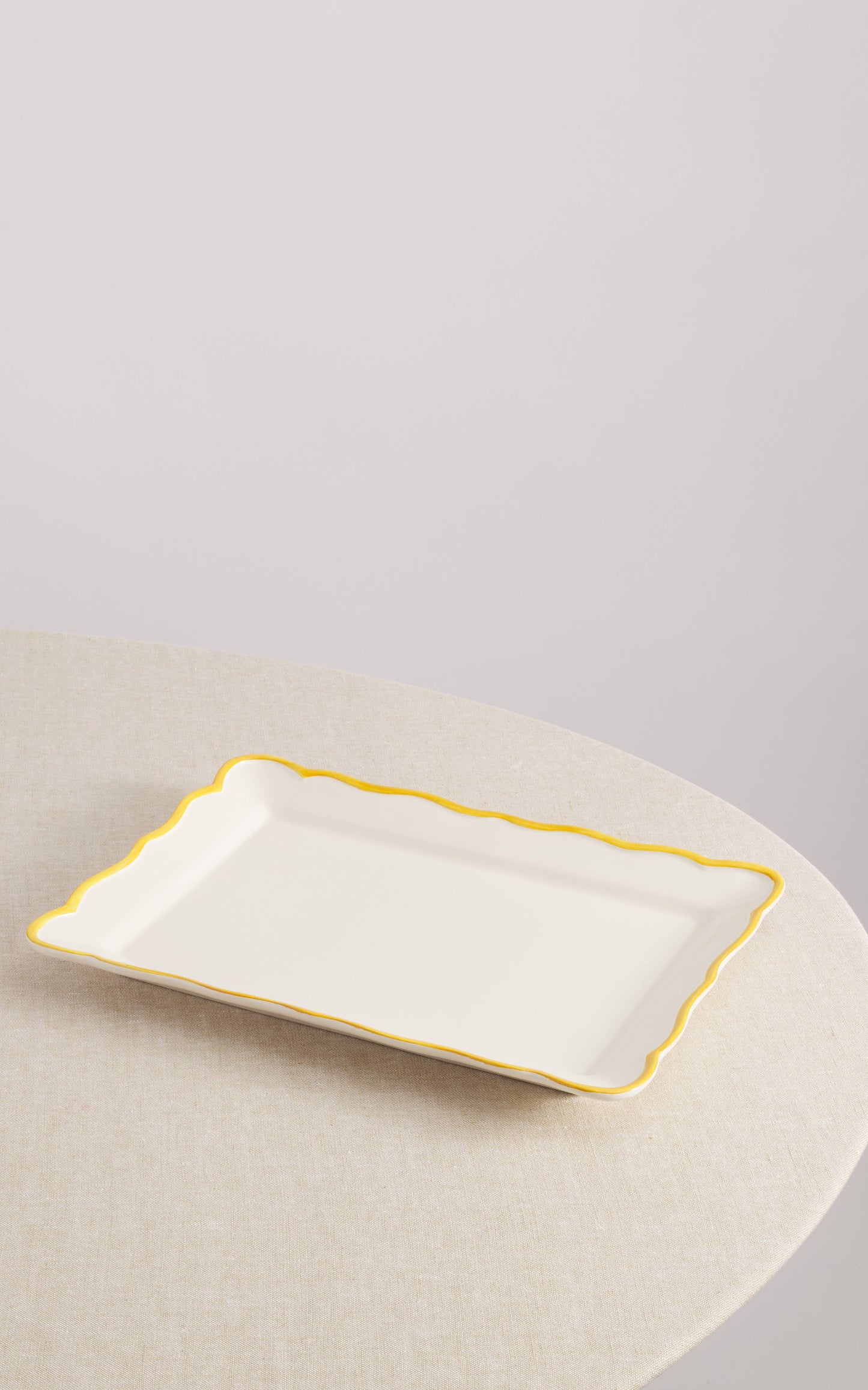 Giovanna Hand-Painted Rect. Platter 15,4'' x 11''