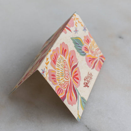Peony Pattern Thank You Card