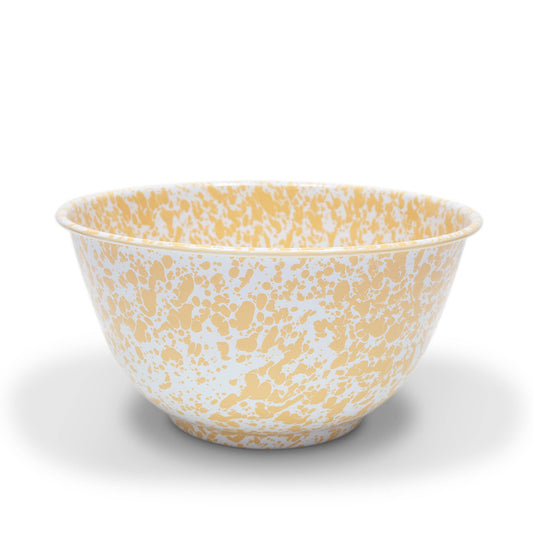 Splatter Yellow Large Salad Bowl