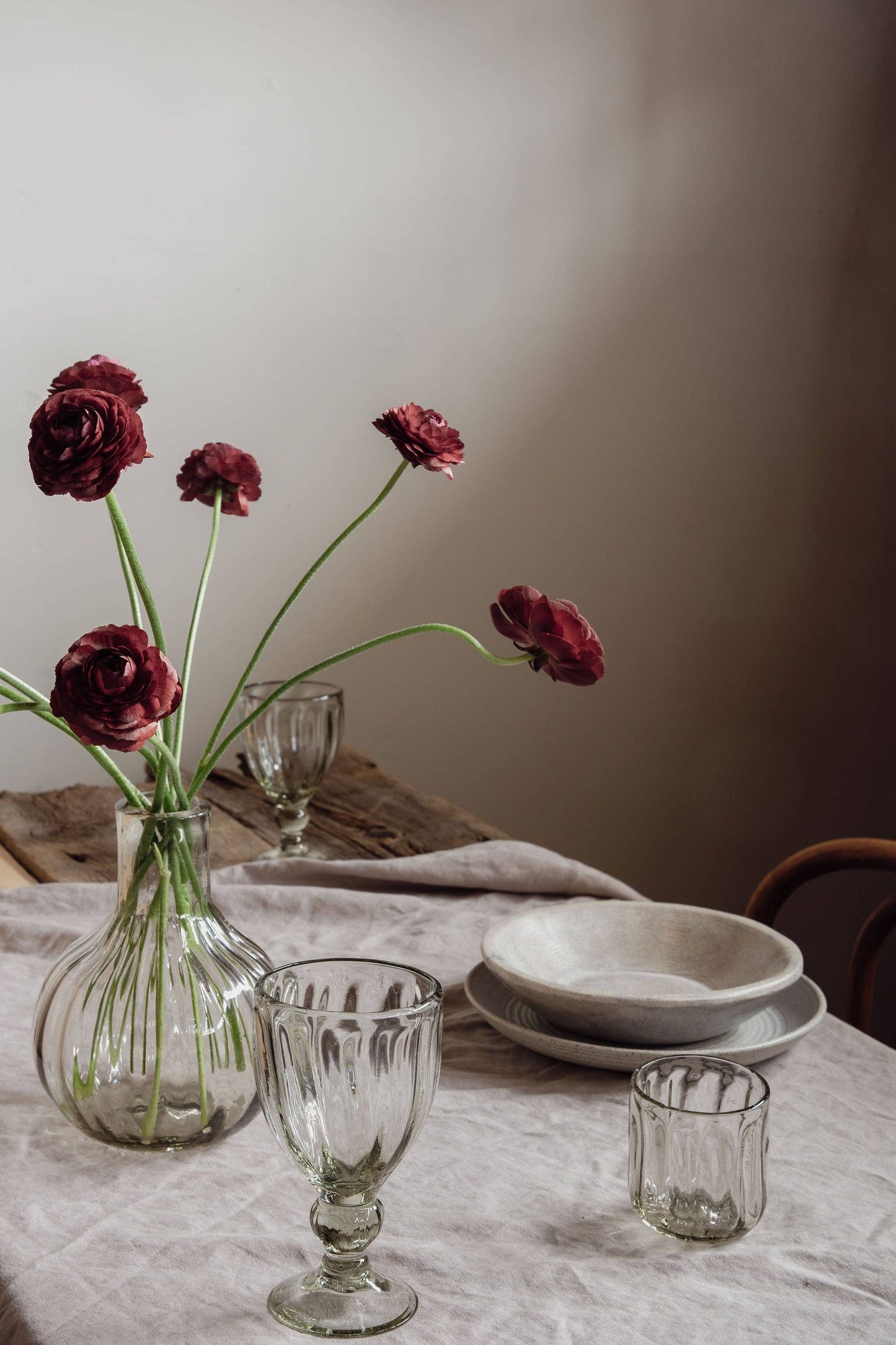 Handblown Fluted Tumbler (Two Sizes Available)