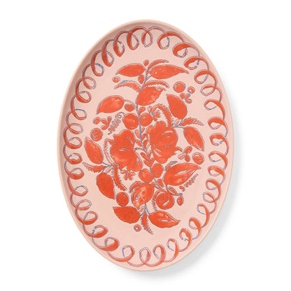 Amalfi Oval Tray Pink