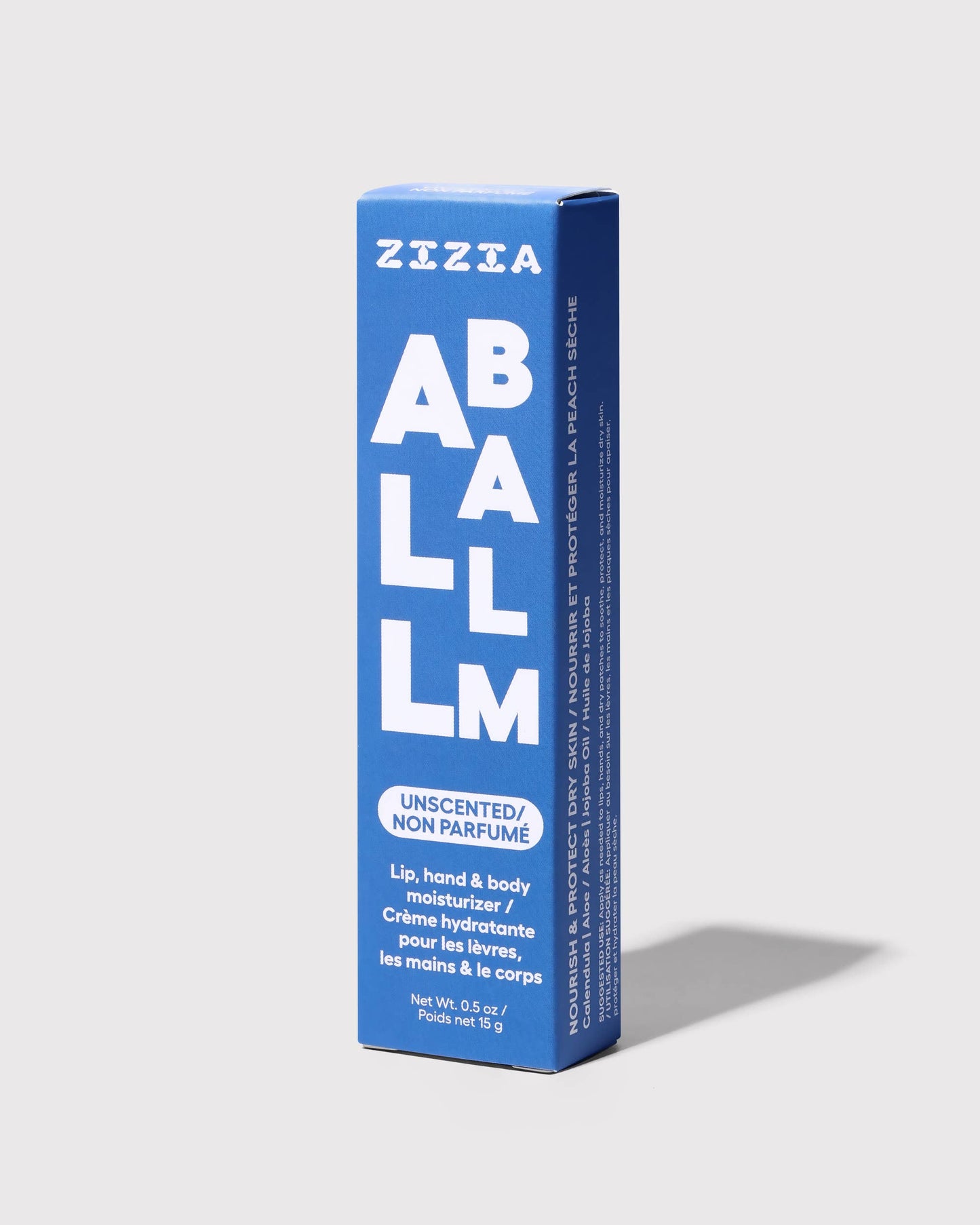 Zizia All Balm Tube-Unscented Fragrance Free Hand & Lip Balm