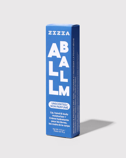 Zizia All Balm Tube-Unscented Fragrance Free Hand & Lip Balm