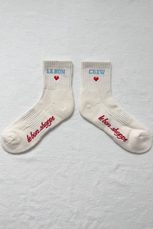 Embroidered Crew Socks