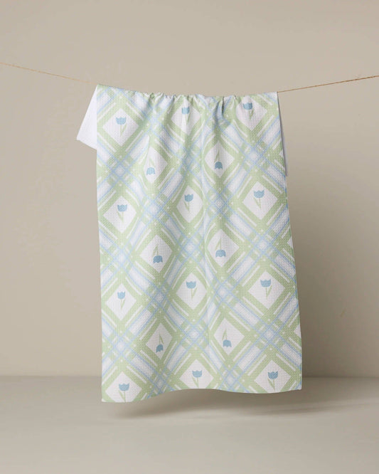 Tulip Lattice Tea Towel