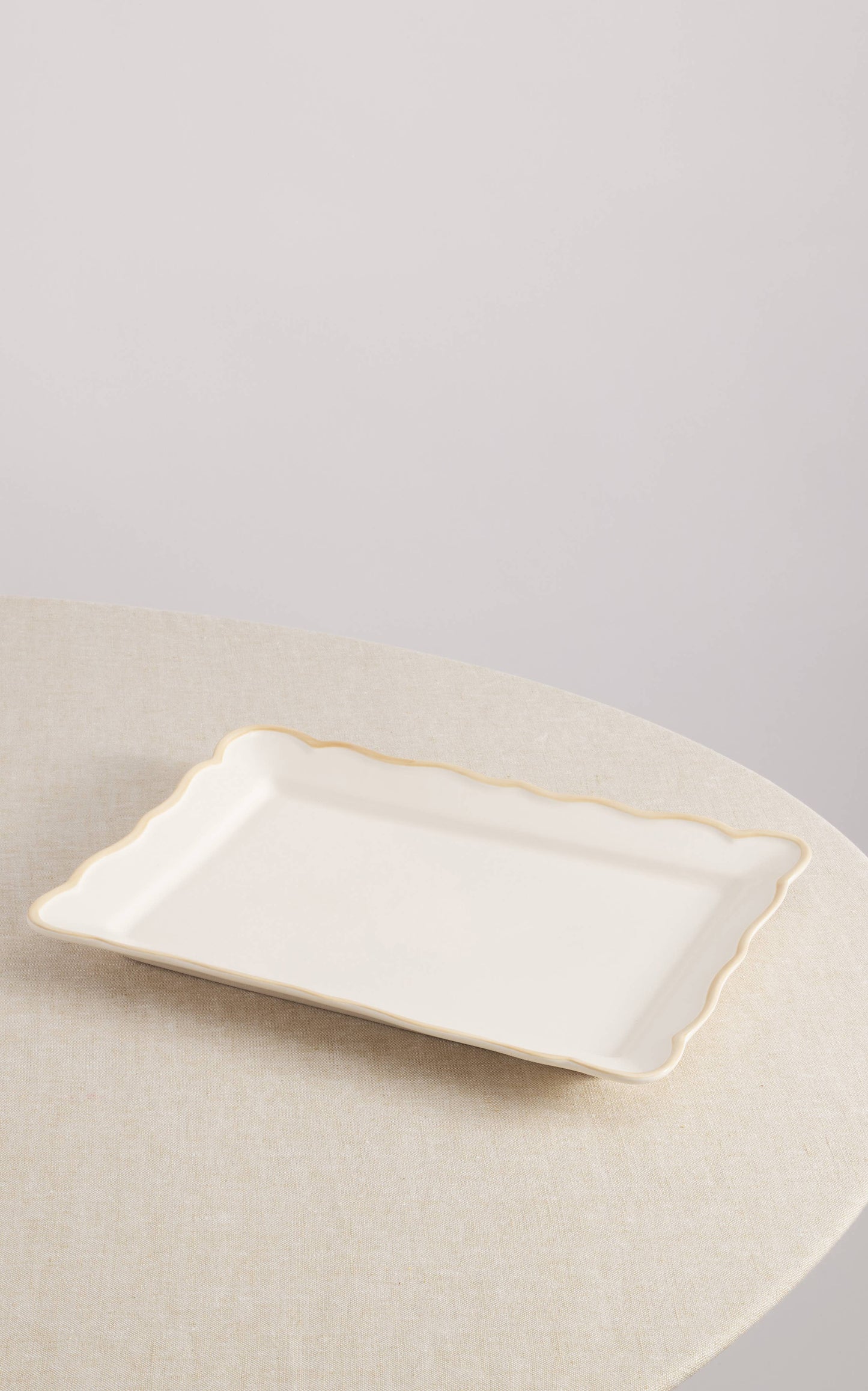 Colette Hand-Painted Rect. Platter 15,4'' x 11''