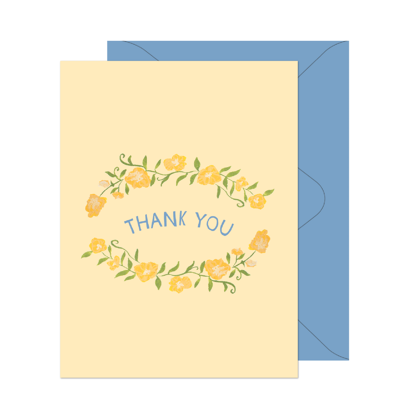 Yellow Flowers Thank You Card
