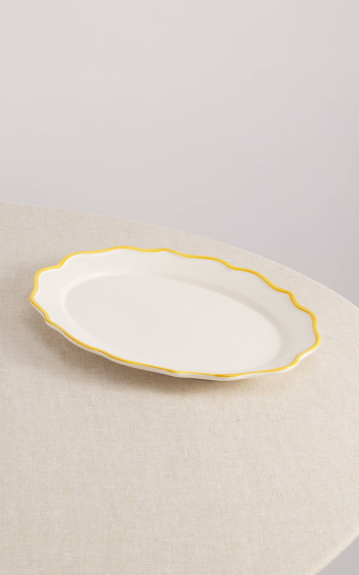 Giovanna Hand-Painted Oval Platter 15,5''