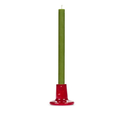 Glass Candleholder | Red