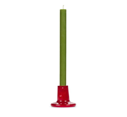 Glass Candleholder | Red