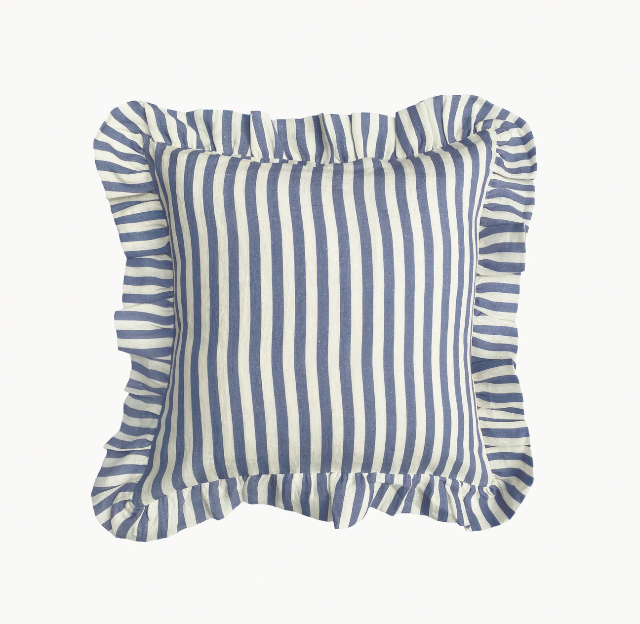 Folkstone Blue Candy Stripe Pillow