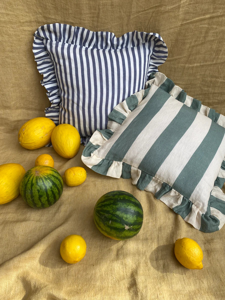 Sea Green Stripe Pillow