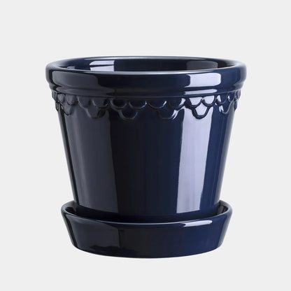14 CM | Sapphire Blue Glazed Pot
