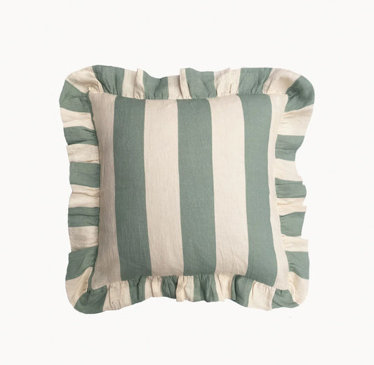 Sea Green Stripe Pillow