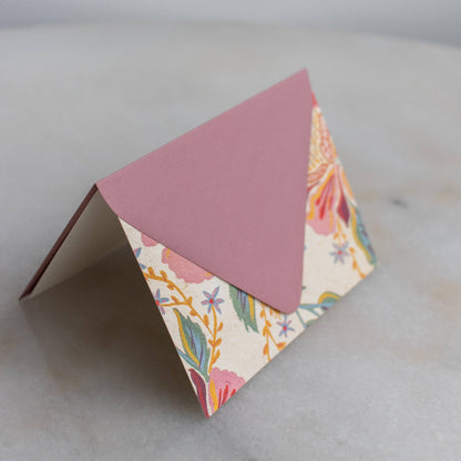 Peony Pattern Thank You Card