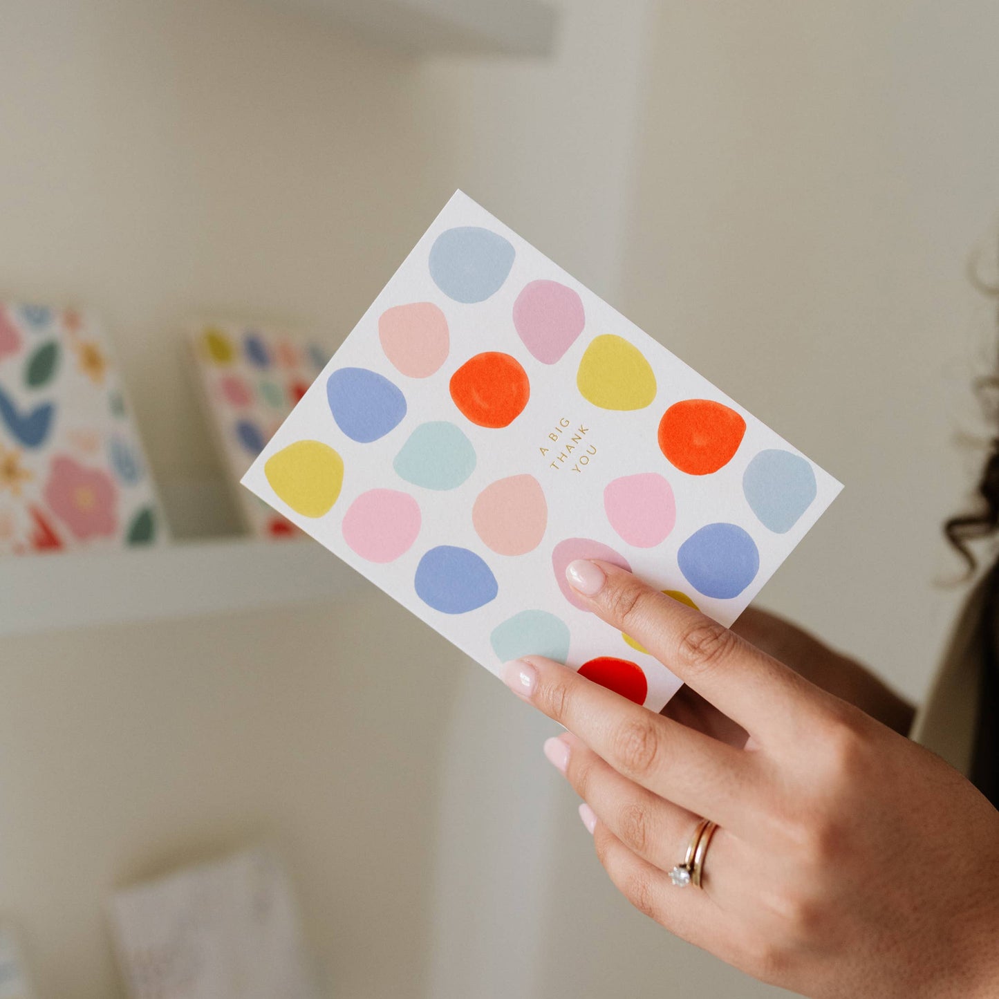 Big Thank You Dots Greeting Card
