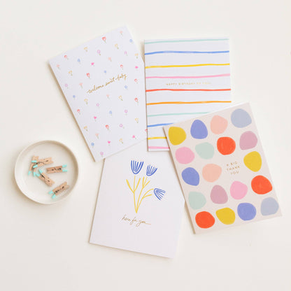 Petite Floral Baby Greeting Card
