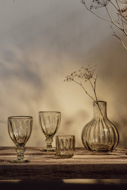 Handblown Fluted Tumbler (Two Sizes Available)