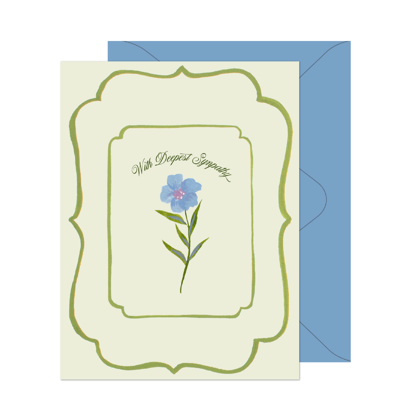 With Deepest Sympathy Flower Card