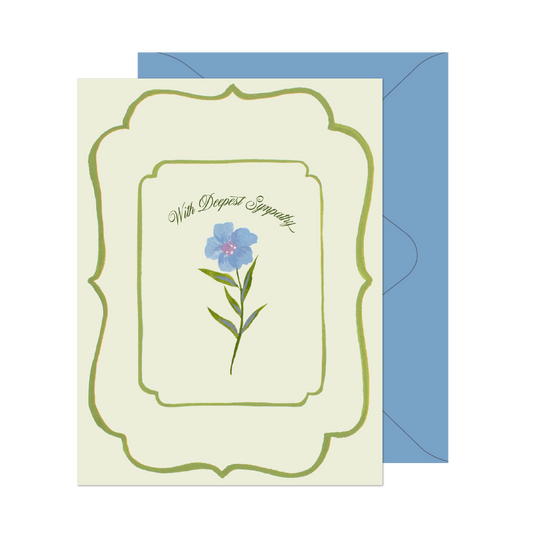 With Deepest Sympathy Flower Card