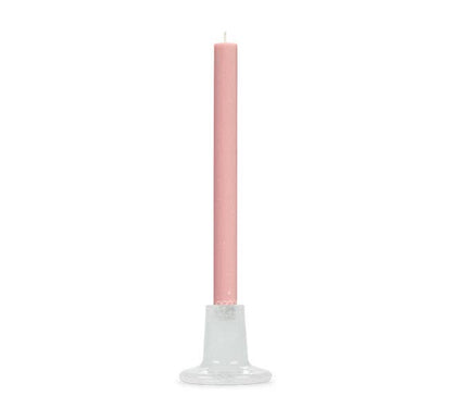 Glass Candleholder | Pearl White