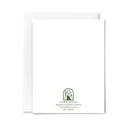 Sweet Pea Baby Card