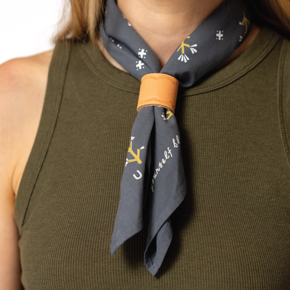 Leather Bandana Slide