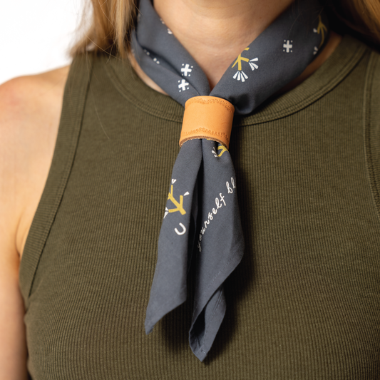 Leather Bandana Slide