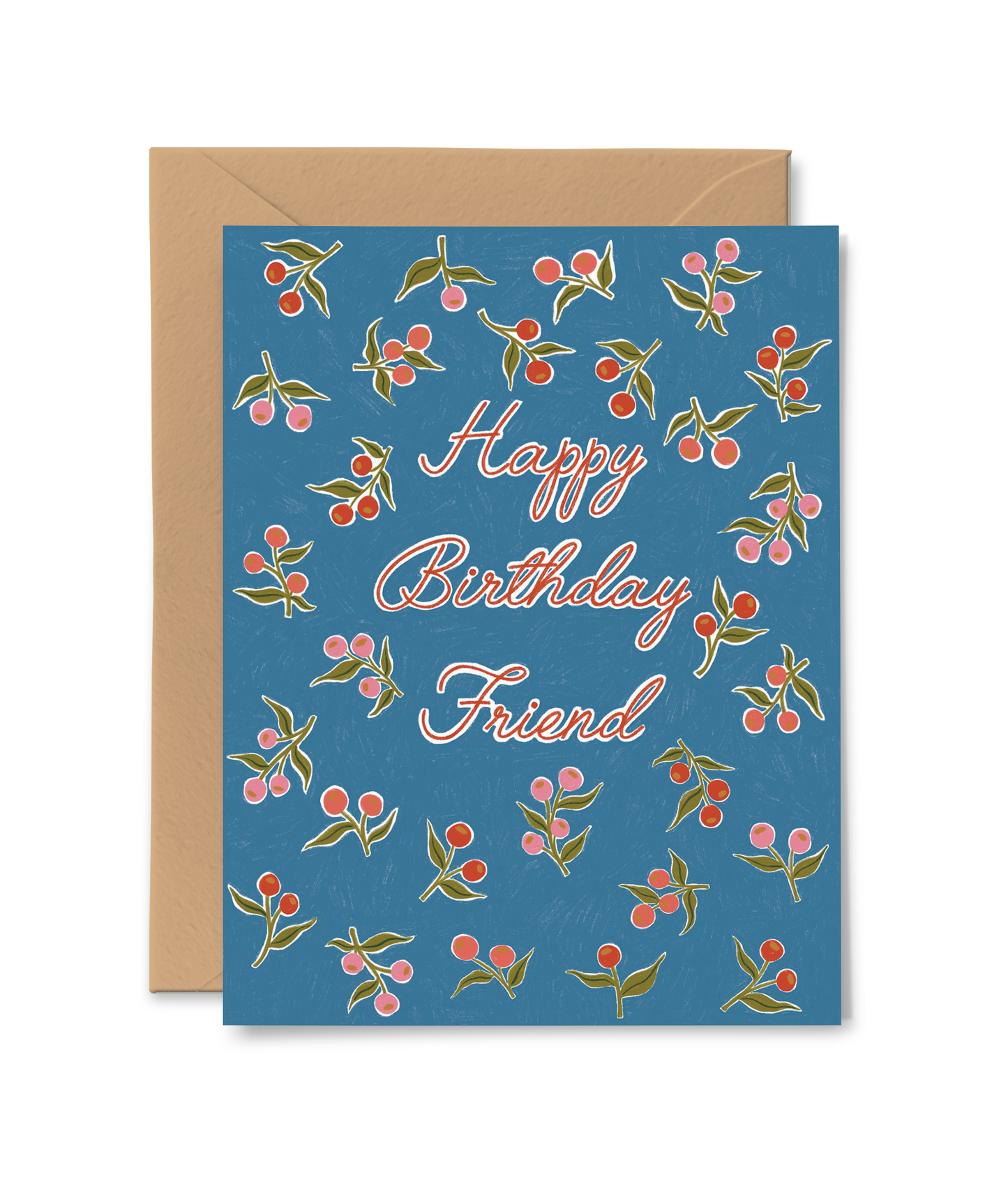 Blue Dahlia Birthday Card