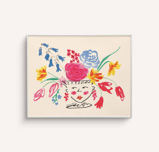 "Blooming Vase" Art Print
