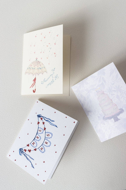 Showered With Love Bridal Shower Card