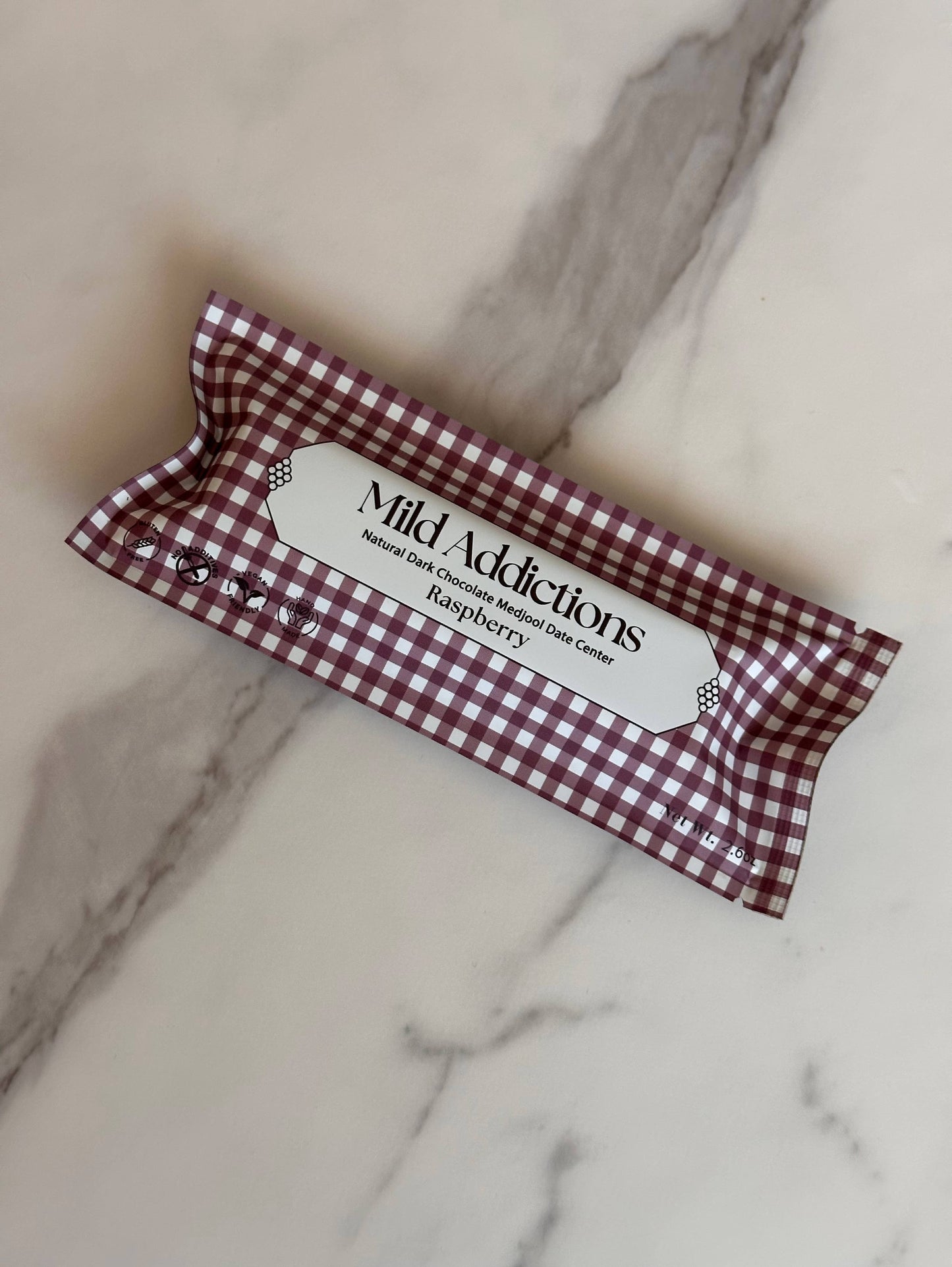 Natural Dark Chocolate Raspberry Medjool Date Center (2.6oz)