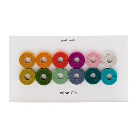 Merino Wool Felt Round Wine Markers