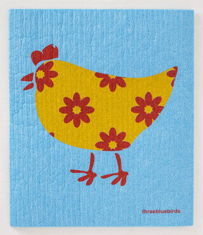 Gerti on Blue Swedish Dishcloth