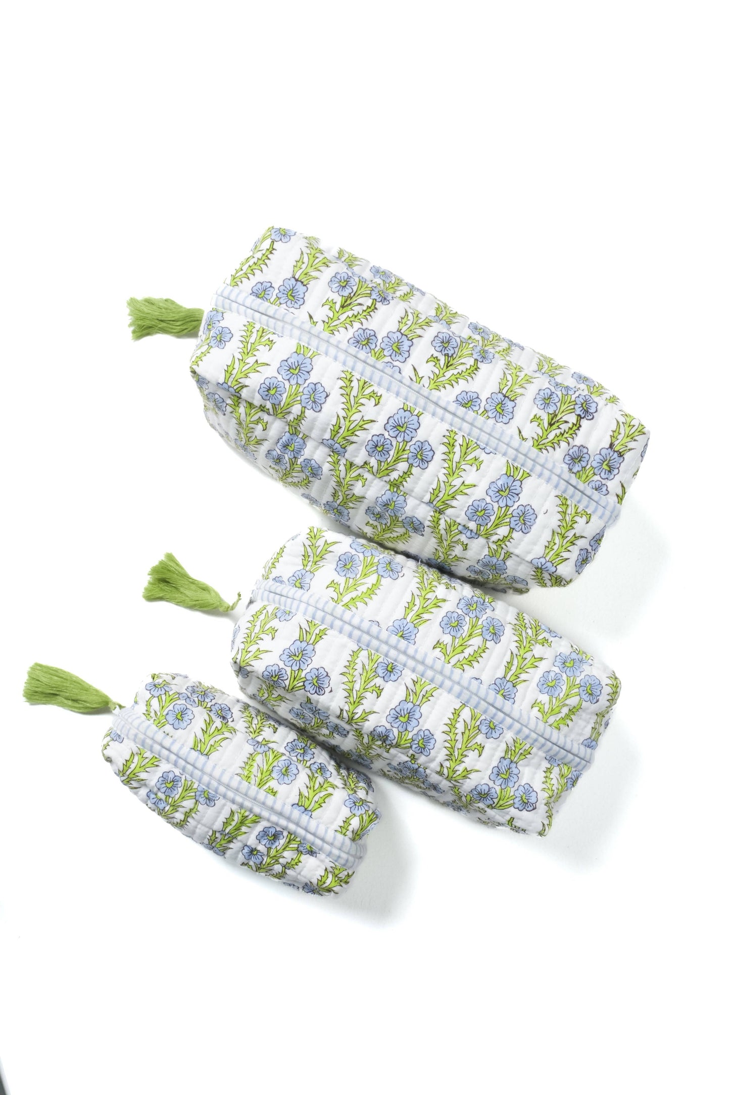 Forget-Me-Not Blockprint Toiletry Bag