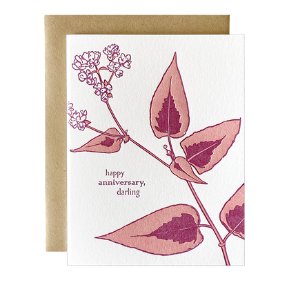 Persicaria Anniversary Card