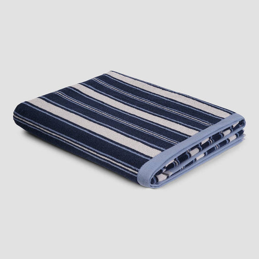 Marina Blue Shoreham Stripe Cotton Hand Towel