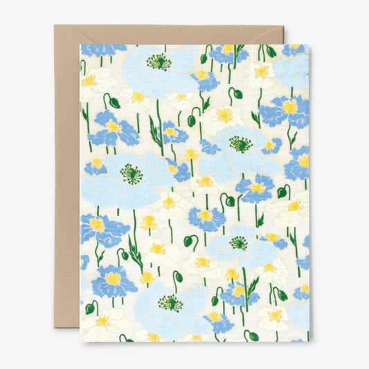 Blue Poppies Every Day Card