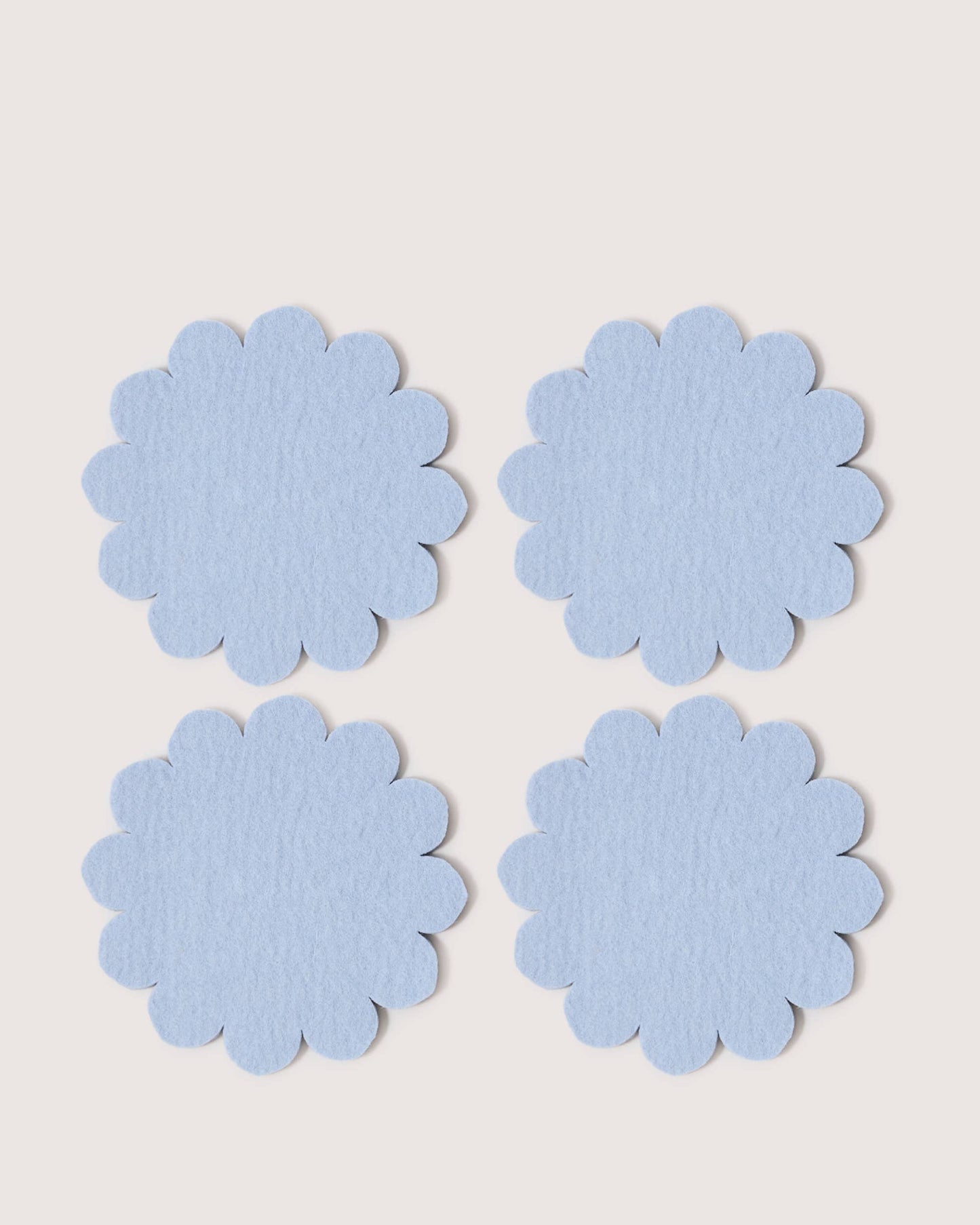 Sky | Merino Wool Coaster Solid 4 Pack